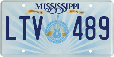 MS license plate LTV489