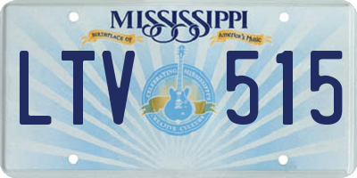 MS license plate LTV515