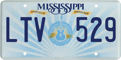 MS license plate LTV529