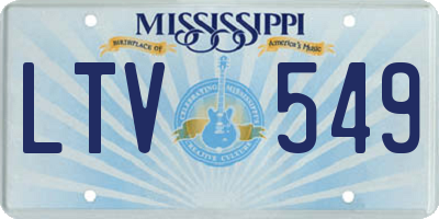 MS license plate LTV549