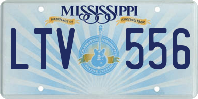 MS license plate LTV556