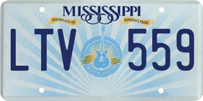 MS license plate LTV559
