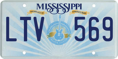 MS license plate LTV569