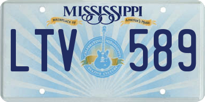 MS license plate LTV589
