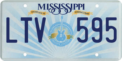 MS license plate LTV595