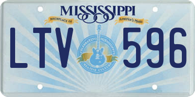 MS license plate LTV596