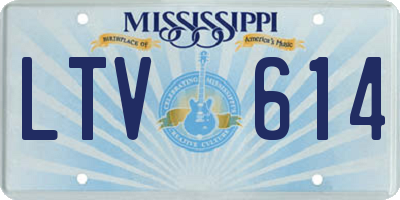 MS license plate LTV614