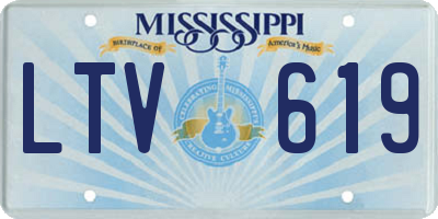 MS license plate LTV619
