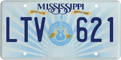 MS license plate LTV621