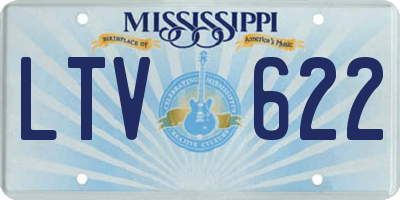 MS license plate LTV622