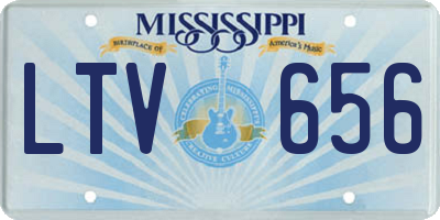 MS license plate LTV656