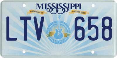 MS license plate LTV658