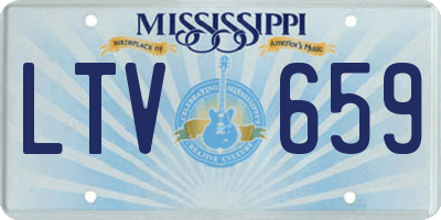MS license plate LTV659