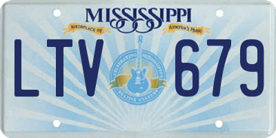MS license plate LTV679
