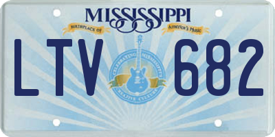 MS license plate LTV682