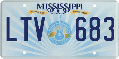 MS license plate LTV683