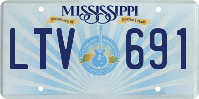 MS license plate LTV691