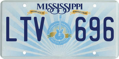 MS license plate LTV696