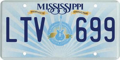 MS license plate LTV699