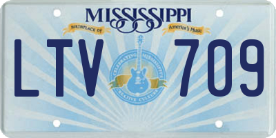 MS license plate LTV709