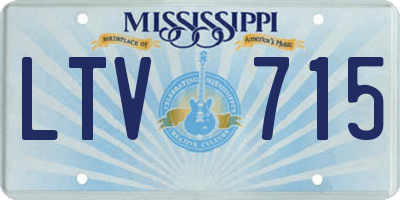 MS license plate LTV715