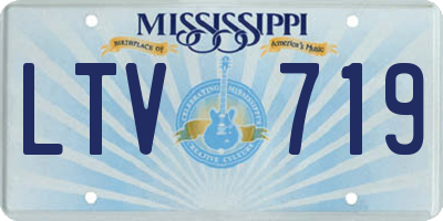 MS license plate LTV719