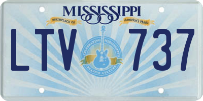 MS license plate LTV737