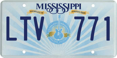 MS license plate LTV771