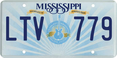 MS license plate LTV779