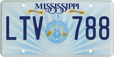 MS license plate LTV788