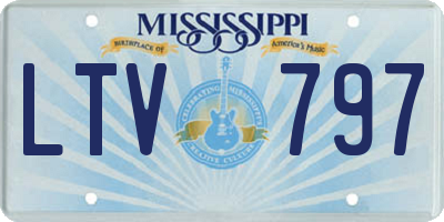 MS license plate LTV797