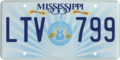 MS license plate LTV799
