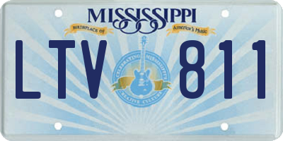 MS license plate LTV811