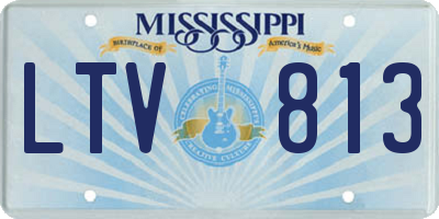 MS license plate LTV813