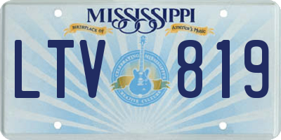 MS license plate LTV819