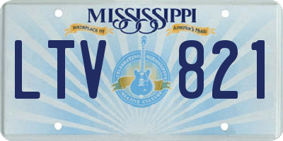 MS license plate LTV821