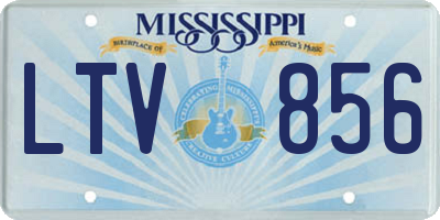 MS license plate LTV856