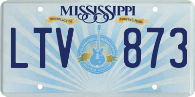 MS license plate LTV873