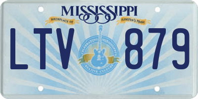 MS license plate LTV879