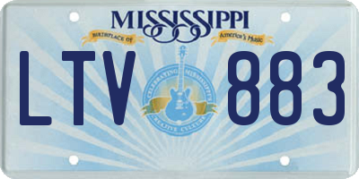MS license plate LTV883