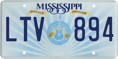 MS license plate LTV894