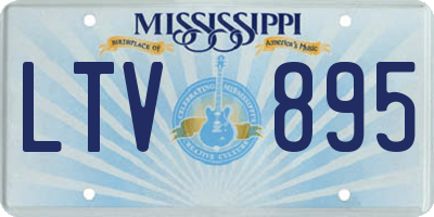 MS license plate LTV895