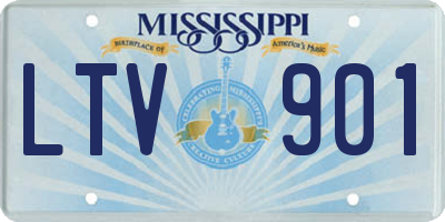 MS license plate LTV901