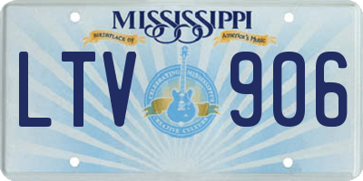 MS license plate LTV906