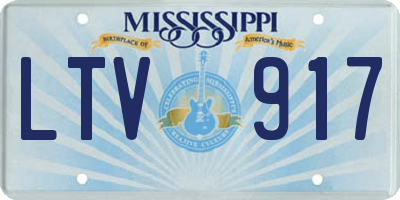 MS license plate LTV917