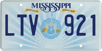 MS license plate LTV921