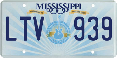 MS license plate LTV939