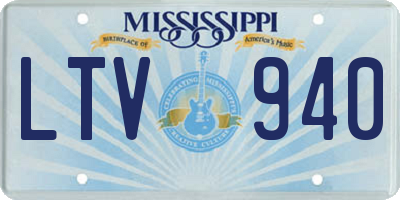 MS license plate LTV940