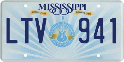 MS license plate LTV941