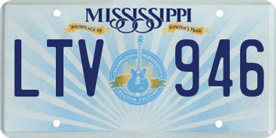MS license plate LTV946